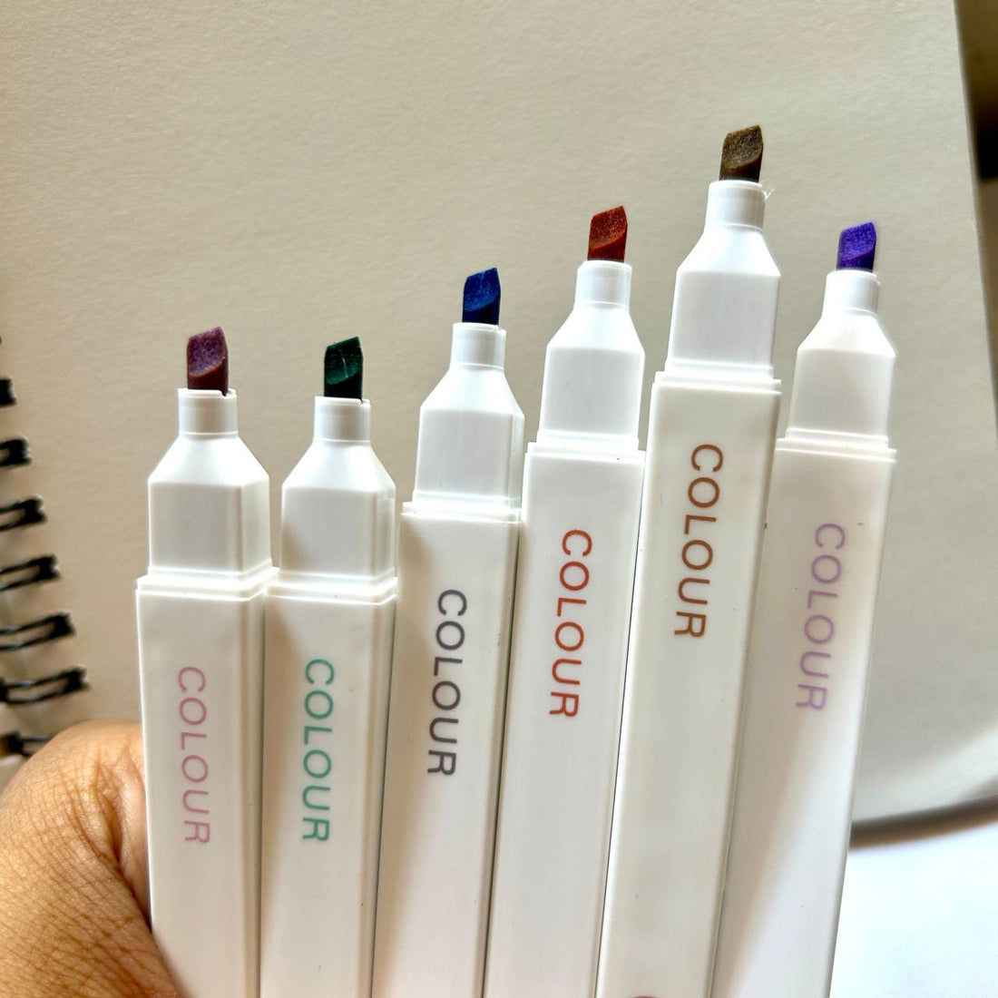 Kawaii Japanese Addition: Morandi pastel Colour  highlighter flat (Set of 6)