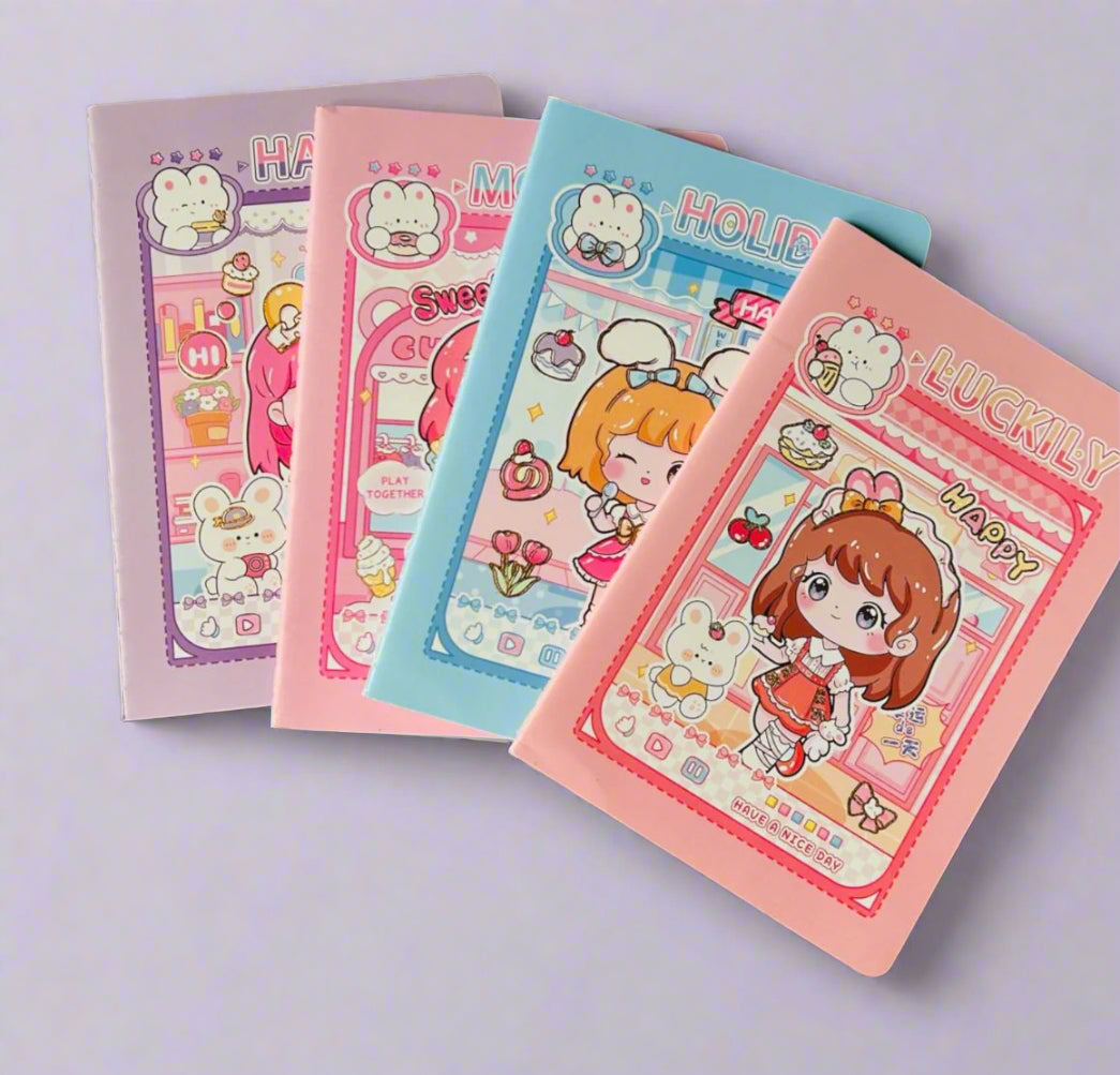 (BUY 1 GET 1 FREE) Cute Kawaii Doll A5 diary l 100 sheets